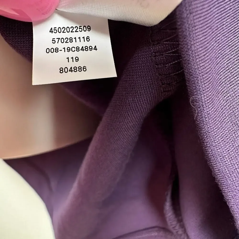 NEW Chico's Knit Blouse Top Split Sleeve 3/4 Sleeve Boatneck Purple Chico 1 US M